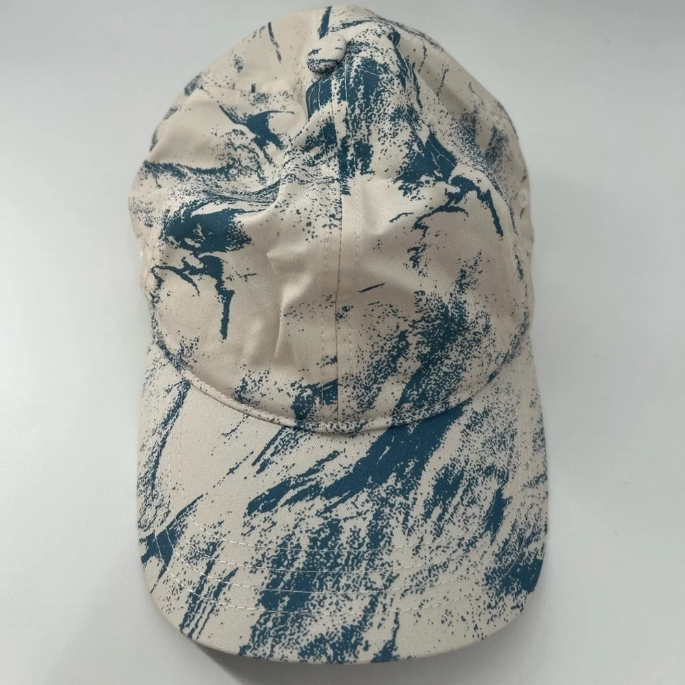 Cos Printed Baseball Cap In White